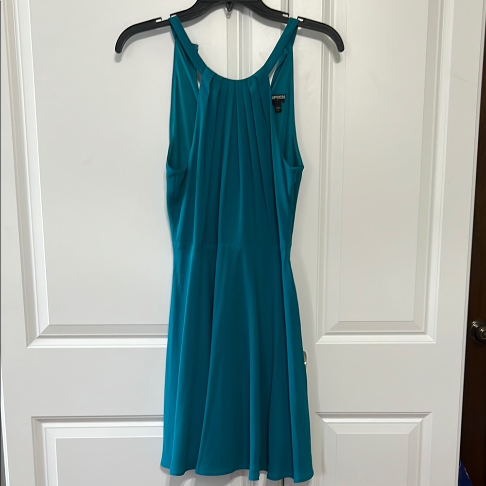 Express Blue Halter Sundress